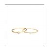 9ct Yellow Gold Twist & Spec Ring Set