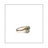 Foliage Ring - Gold & Sky Blue Topaz