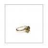 Foliage Ring - Gold & Smokey Quartz