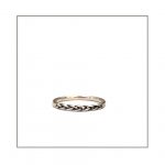 silver plaited ring