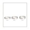 Sterling Silver Half Round Brushed Gents Band 5mm - 7mm