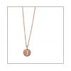 Rose Gold Disk Necklace
