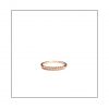 Tube Set Diamond Ring Rose Gold