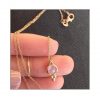 9ct yellow gold & lapis lazuli choker styled