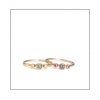 Rose & Yellow Gold Salt & Pepper Rings