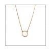 ct Yellow Gold & Diamond Abbey Hoop Necklace