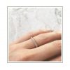 0.015ct 9ct White Gold Micro Band