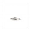 Half Round White Gold Band