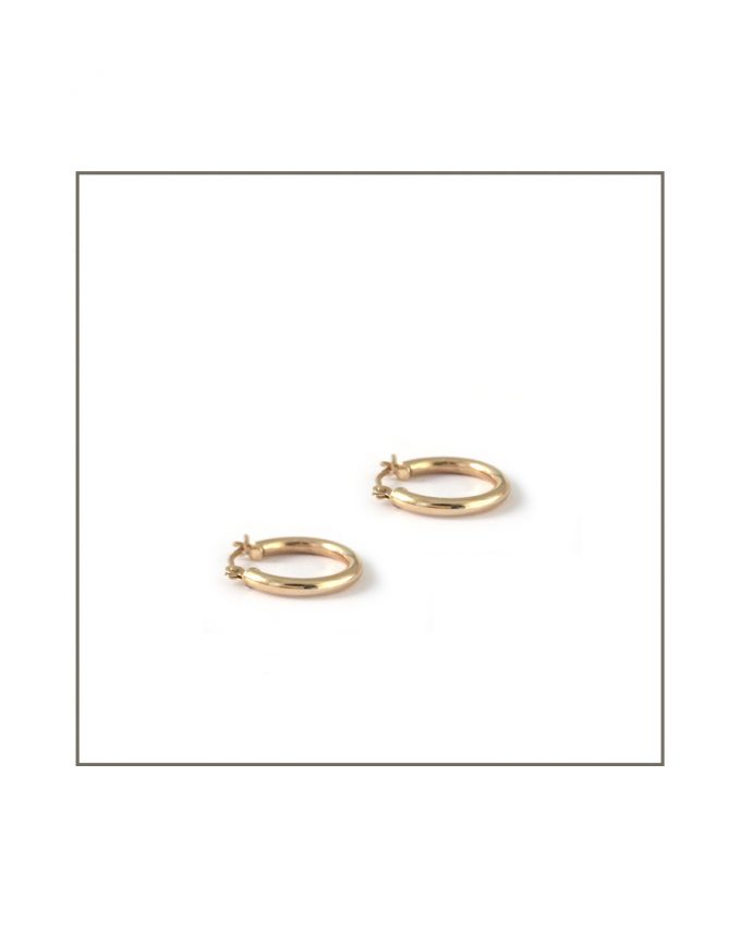 Yellow Gold Hoop Earrings