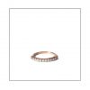 Rose Gold Diamond Gallery Pin Claw Ring