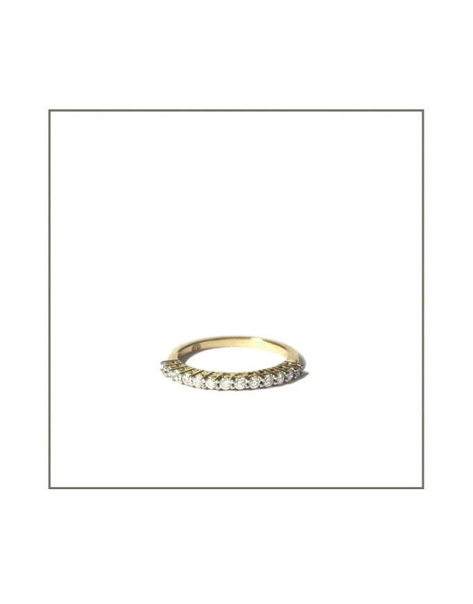 Yellow Gold Gallery Diamobd Band