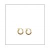 gold chunky hoop earrings
