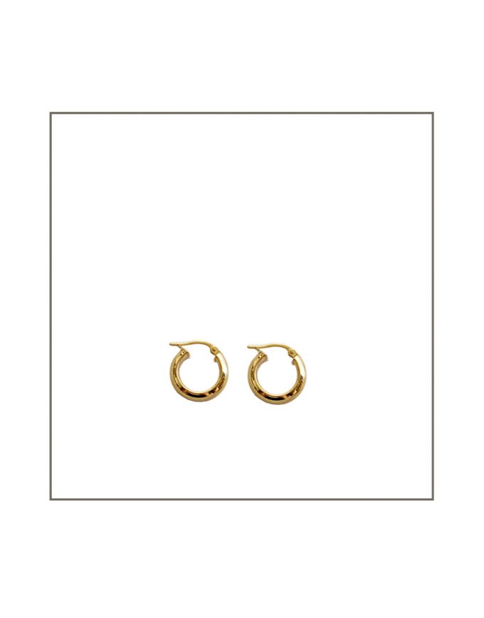 gold chunky hoop earrings