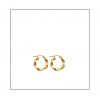 gold hoop twist earring