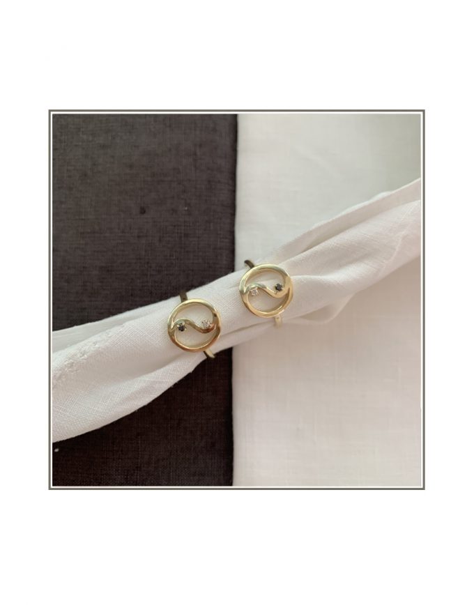 yin yang gold ring